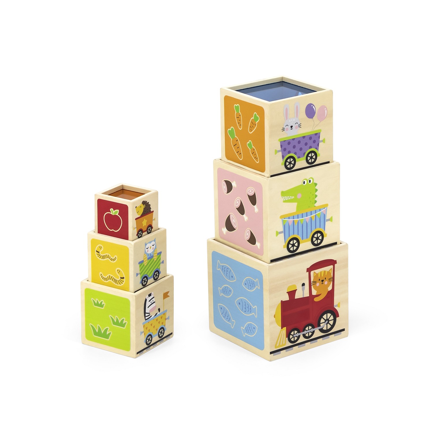 Viga Toys® Wooden Nesting & Stacking Blocks | New Classic Toys